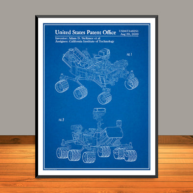 2009 NASA Curiosity Mars Rover Patent Print - UNFRAMED