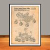 2009 NASA Curiosity Mars Rover Patent Print - UNFRAMED