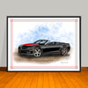 2010-11-12 Chevrolet Camaro SS Stripe Options Muscle Car Art Print 18" X 24" UNFRAMED