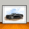 2010-11-12 Chevrolet Camaro SS Stripe Options Muscle Car Art Print 18" X 24" UNFRAMED