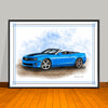2010-11-12 Chevrolet Camaro SS Stripe Options Muscle Car Art Print 18" X 24" UNFRAMED