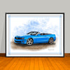 2010-11-12 Chevrolet Camaro SS Stripe Options Muscle Car Art Print 18" X 24" UNFRAMED