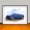 2010-11-12 Chevrolet Camaro SS Stripe Options Muscle Car Art Print 18" X 24" UNFRAMED