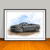 2010-11-12 Chevrolet Camaro SS Muscle Car Art Print 18" X 24" UNFRAMED