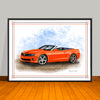 2010-11-12 Chevrolet Camaro SS Muscle Car Art Print 18" X 24" UNFRAMED