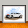 2010-11-12 Chevrolet Camaro SS Stripe Options Muscle Car Art Print 18" X 24" UNFRAMED