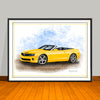 2010-11-12 Chevrolet Camaro SS Muscle Car Art Print 18" X 24" UNFRAMED