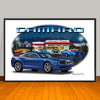 2010 2011 Chevrolet Camaro Diner Muscle Car Art Print 13" X 19" UNFRAMED