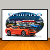 2010 2011 Chevrolet Camaro Diner Muscle Car Art Print 13" X 19" UNFRAMED