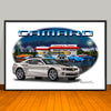 2010 2011 Chevrolet Camaro Diner Muscle Car Art Print 13" X 19" UNFRAMED