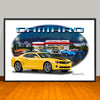 2010 2011 Chevrolet Camaro Diner Muscle Car Art Print 13" X 19" UNFRAMED