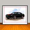 2013 Dodge Challenger Rallye Redline Art Print - 18" X 24" UNFRAMED