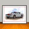 2013 Dodge Challenger Rallye Redline Art Print - 18" X 24" UNFRAMED
