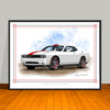 2013 Dodge Challenger Rallye Redline Art Print - 18" X 24" UNFRAMED