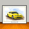 2014 2015 Chevrolet Camaro SS Muscle Car Art Print 18" X 24" UNFRAMED