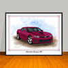 2014 2015 Chevrolet Camaro SS Muscle Car Art Print 18" X 24" UNFRAMED
