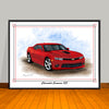 2014 2015 Chevrolet Camaro SS Muscle Car Art Print 18" X 24" UNFRAMED