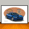 2014 Chevrolet Camaro SS Brick Wall Muscle Car Art Print 13" X 19" UNFRAMED