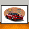 2014 Chevrolet Camaro SS Brick Wall Muscle Car Art Print 13" X 19" UNFRAMED