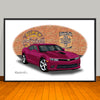 2014 Chevrolet Camaro SS Brick Wall Muscle Car Art Print 13" X 19" UNFRAMED