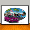 2014 Chevrolet Camaro SS Garage Muscle Car Art Print 13" X 19" UNFRAMED