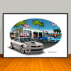 2014 Chevrolet Camaro SS Garage Muscle Car Art Print 13" X 19" UNFRAMED