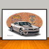 2014 Chevrolet Camaro SS Brick Wall Muscle Car Art Print 13" X 19" UNFRAMED