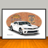 2014 Chevrolet Camaro SS Brick Wall Muscle Car Art Print 13" X 19" UNFRAMED