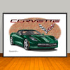 2014 Chevrolet Corvette Stingray Car Art Print - 13" X 19" UNFRAMED