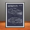 2014 Aston Martin Lagonda Saloon Patent Print - Unframed
