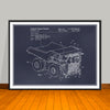 2018 Komatsu Dump Truck Patent Print - Unframed