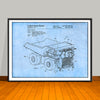 2018 Komatsu Dump Truck Patent Print - Unframed