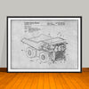 2018 Komatsu Dump Truck Patent Print - Unframed