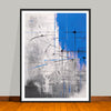 Blue Abstract Art Print, Home Decor, Giclee print, Geometric Artwork - 9 Styles