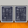Vintage African American Patent Prints Collage Set - UNFRAMED