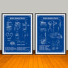 Vintage African American Patent Prints Collage Set - UNFRAMED