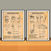 Vintage African American Patent Prints Collage Set - UNFRAMED