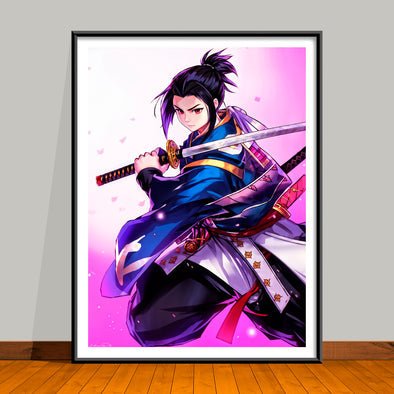 Modern Anime Samurai Art Print Collection, Modern Art, Japanese Poster - 3 Styles