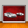 C7 Corvette Car Art Print - 18" X 24" UNFRAMED