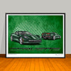 C7 Corvette Car Art Print - 18" X 24" UNFRAMED