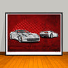 C7 Corvette Car Art Print - 18" X 24" UNFRAMED