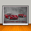 C7 Corvette Car Art Print - 18" X 24" UNFRAMED