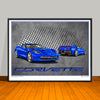 C7 Corvette Car Art Print - 18" X 24" UNFRAMED