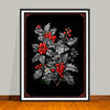 December Birth Flower Art Prints: Featuring the Holly Berry & Narcissus