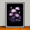 July Birth Flower Art Prints: Featuring the Lotus and Water Lily