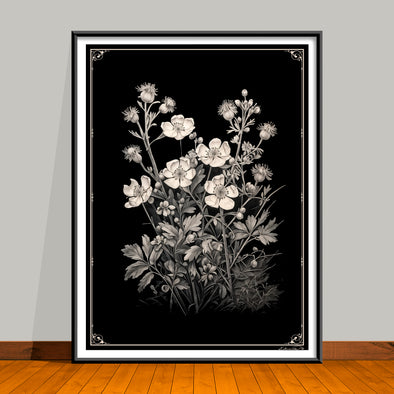 May Birth Flower Art Prints: Featuring the Hawthorn & Lily of the Valley