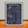 Nursing Patents Collage Art Print - Modern Edition - UNFRAMED