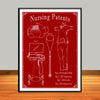 Nursing Patents Collage Art Print - Modern Edition - UNFRAMED