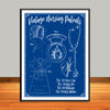 Nursing Patents Collage Art Print - Vintage Edition - UNFRAMED