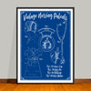 Nursing Patents Collage Art Print - Vintage Edition - UNFRAMED